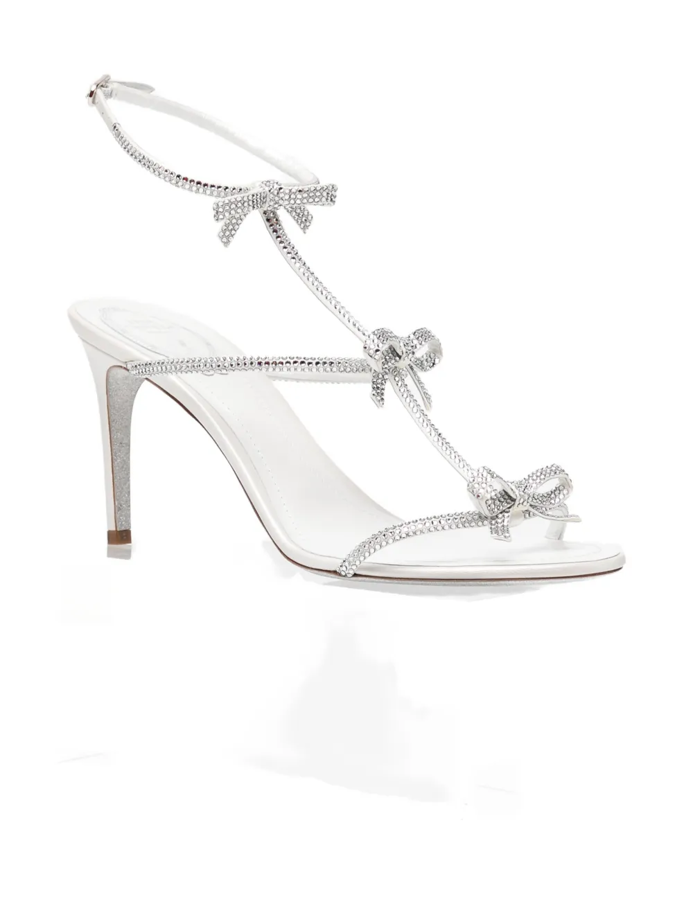 René Caovilla 80mm Caterina heeled sandals Wit