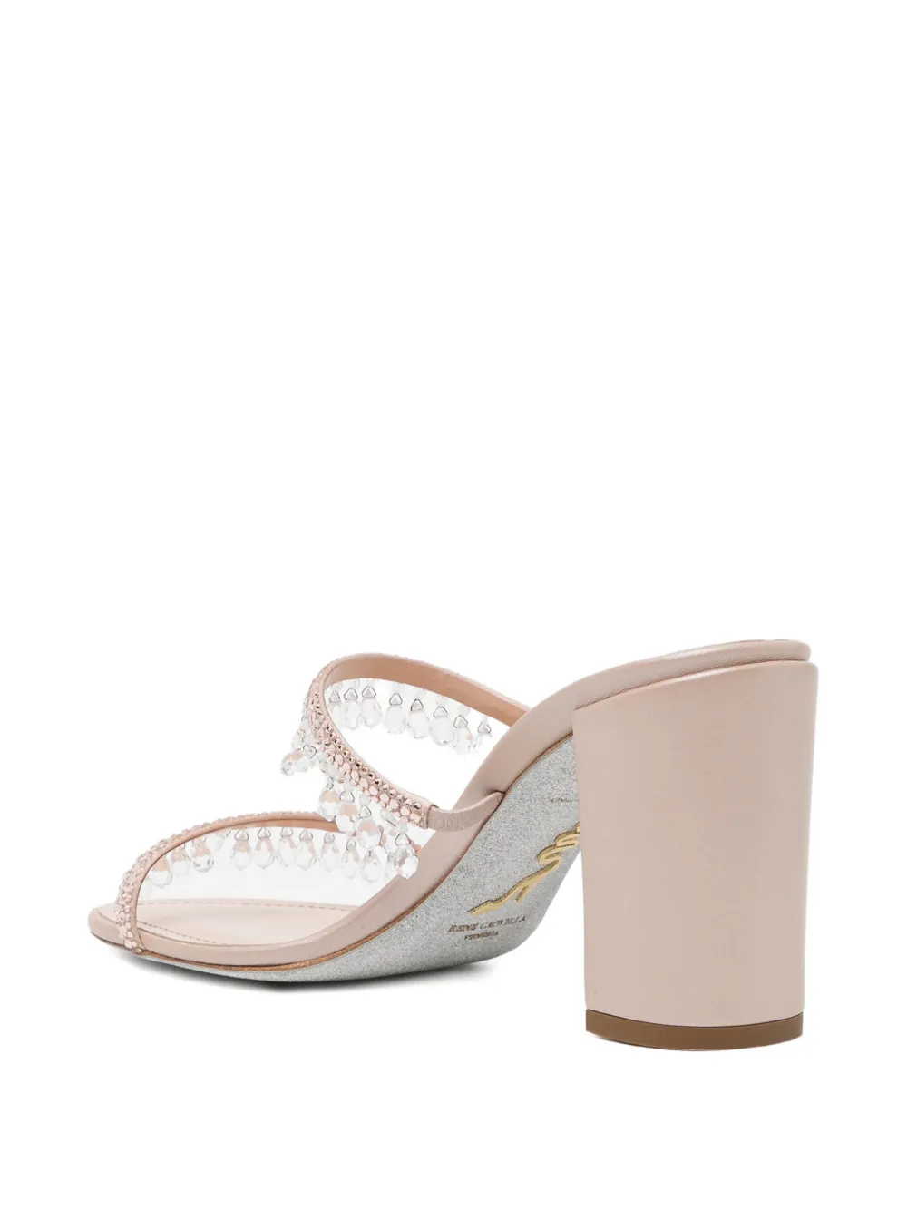 René Caovilla 65mm Chandelier sandals Beige