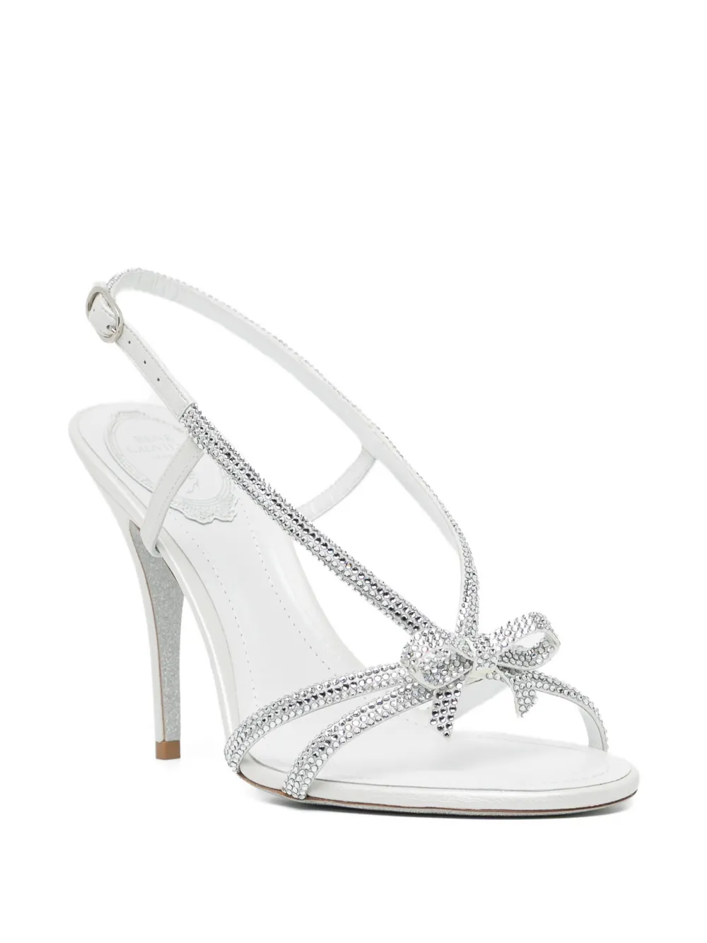 René Caovilla 100mm Lynette sandals Wit