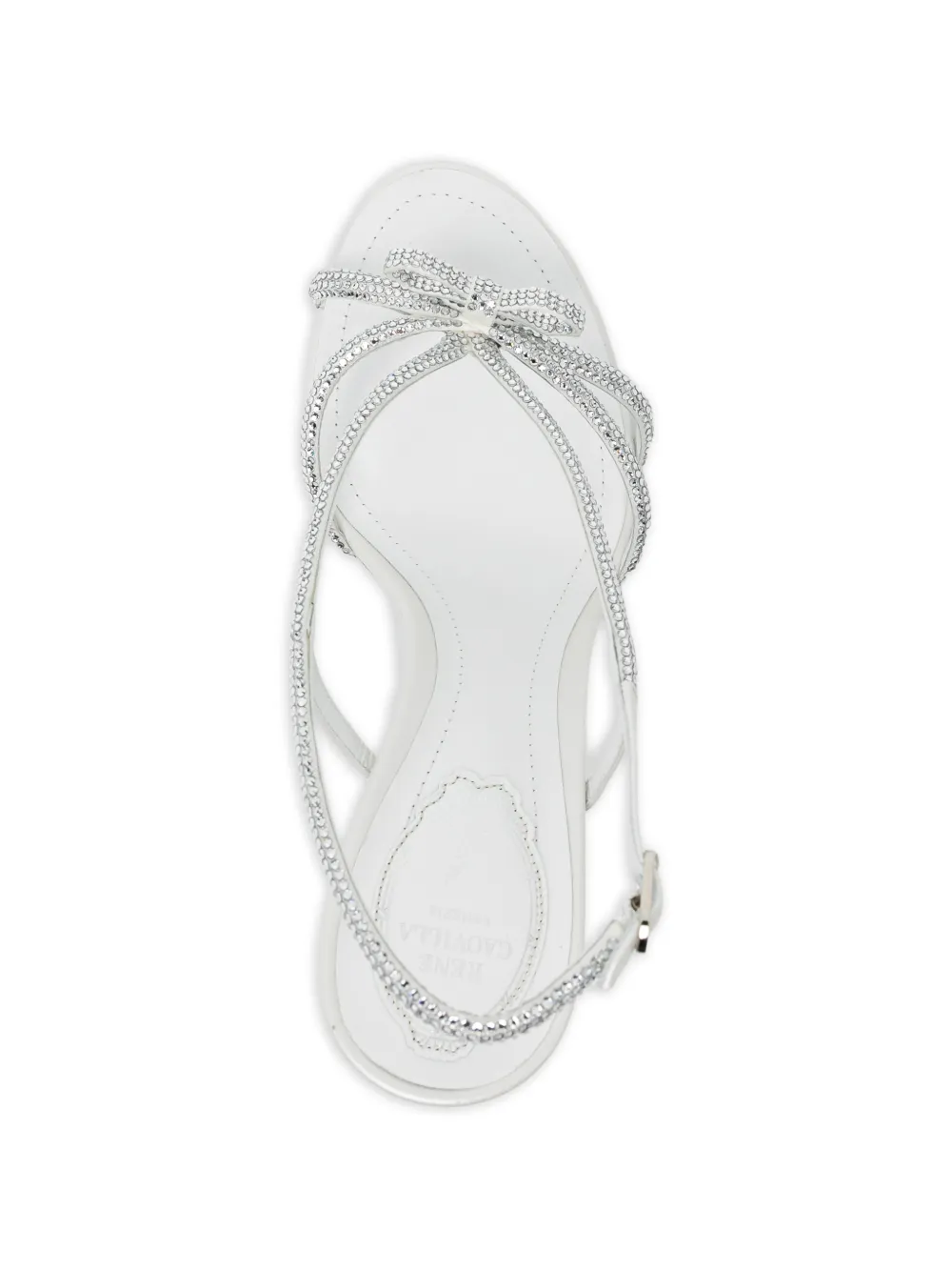 René Caovilla 100mm Lynette sandals Wit