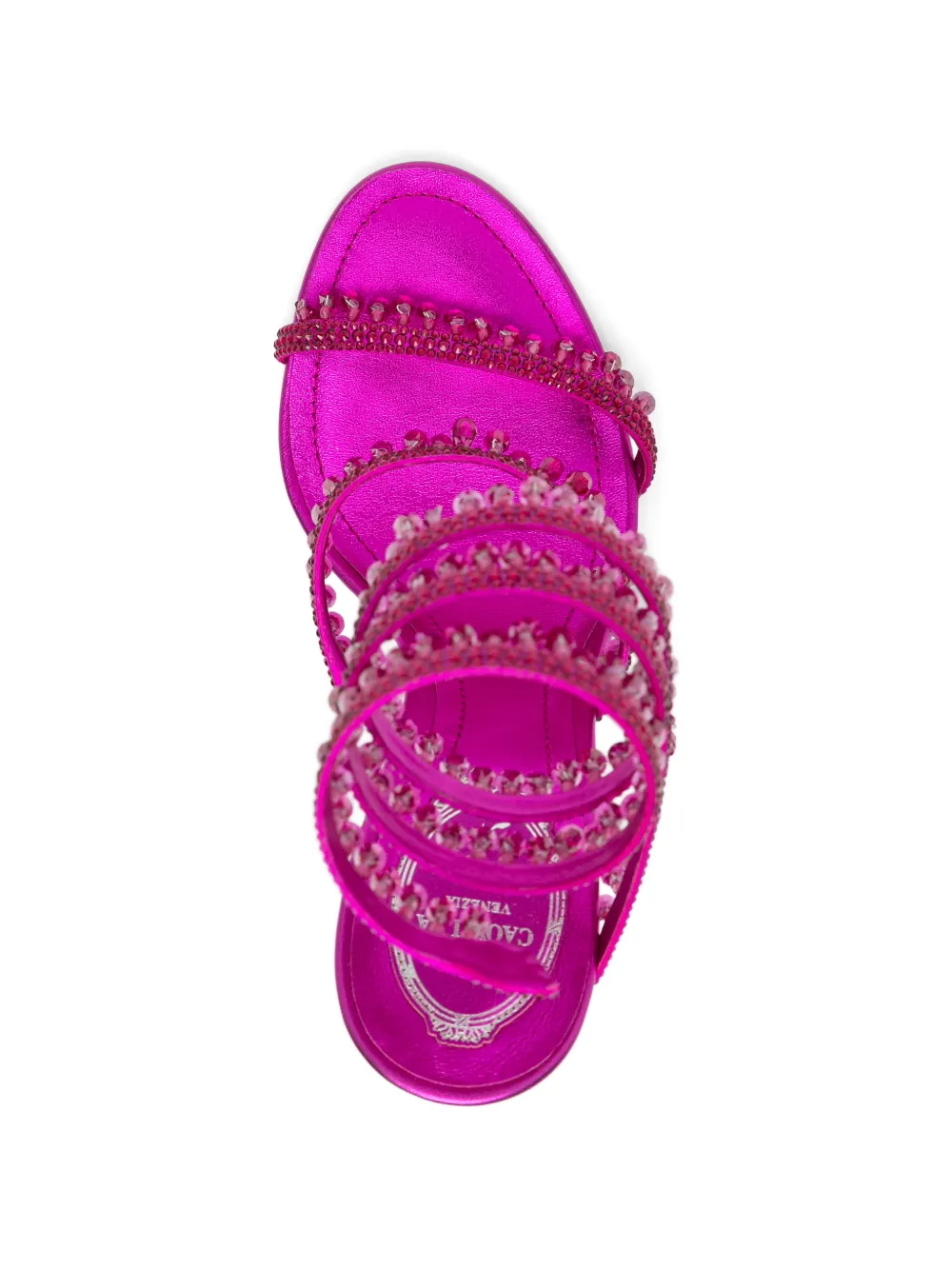 René Caovilla 105mm Chandelier sandals Roze