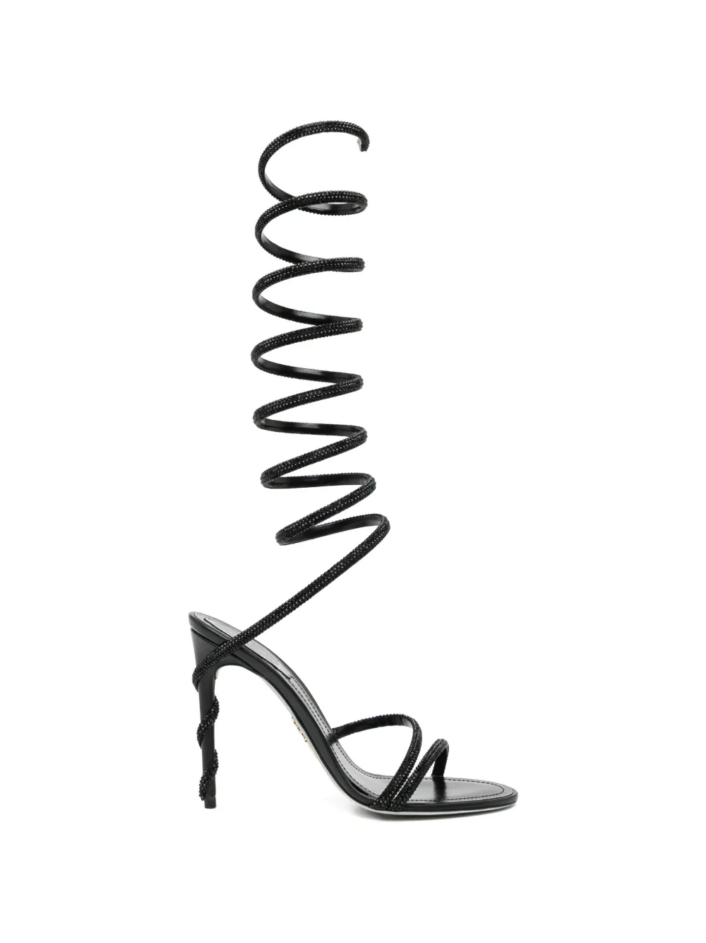 René Caovilla Sandalen mit Design-Absatz - Schwarz