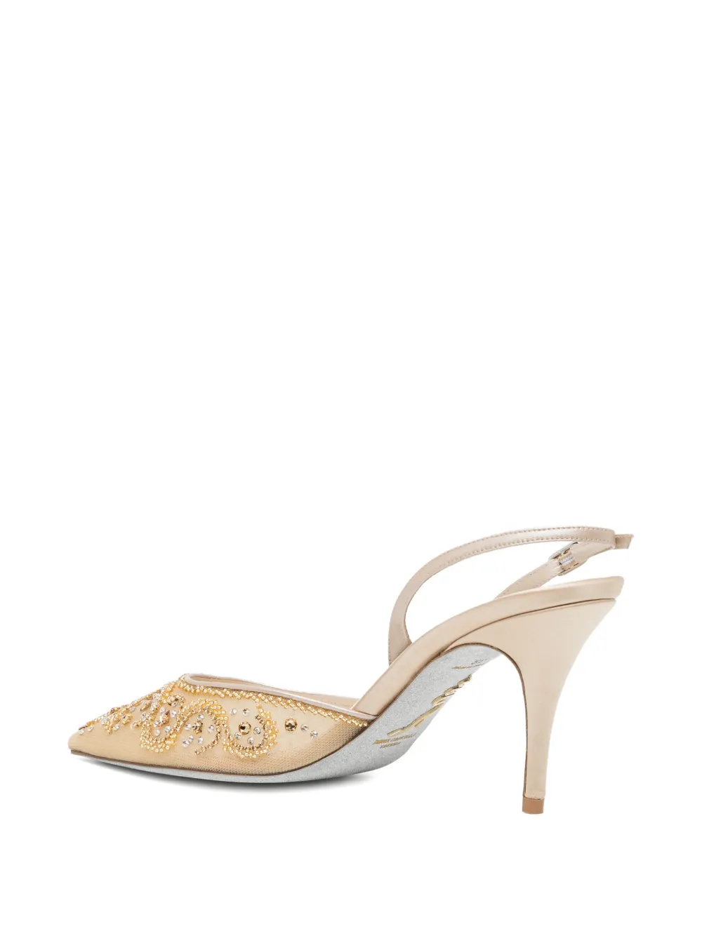 René Caovilla Verfraaide pumps Beige
