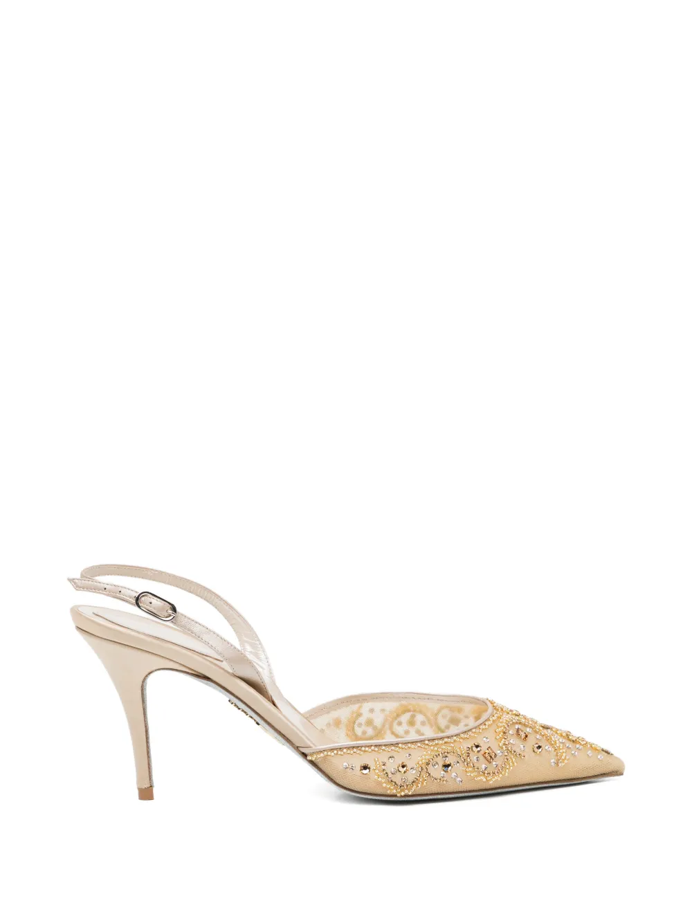 René Caovilla embellished pumps - Neutrals