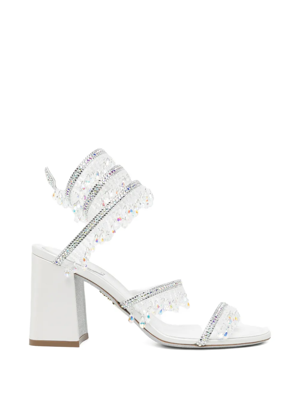 René Caovilla 80mm Jahanara sandals Wit