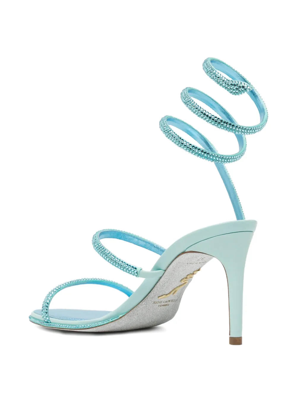 René Caovilla 105mm Cleo sandals Blauw