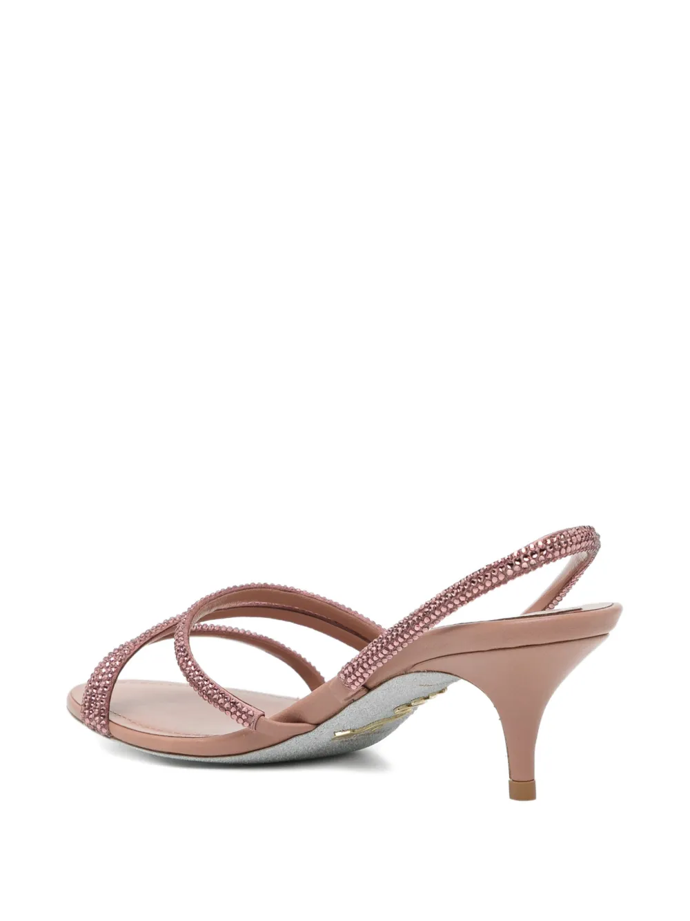 René Caovilla 50mm embellished sandals Roze