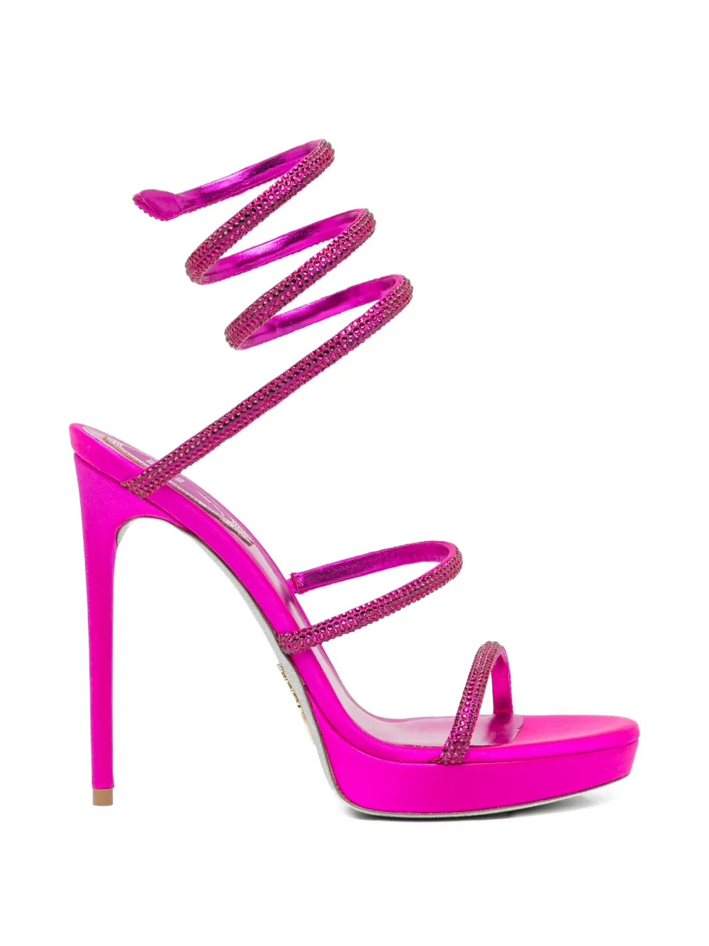 René Caovilla 120mm embellished sandals Roze