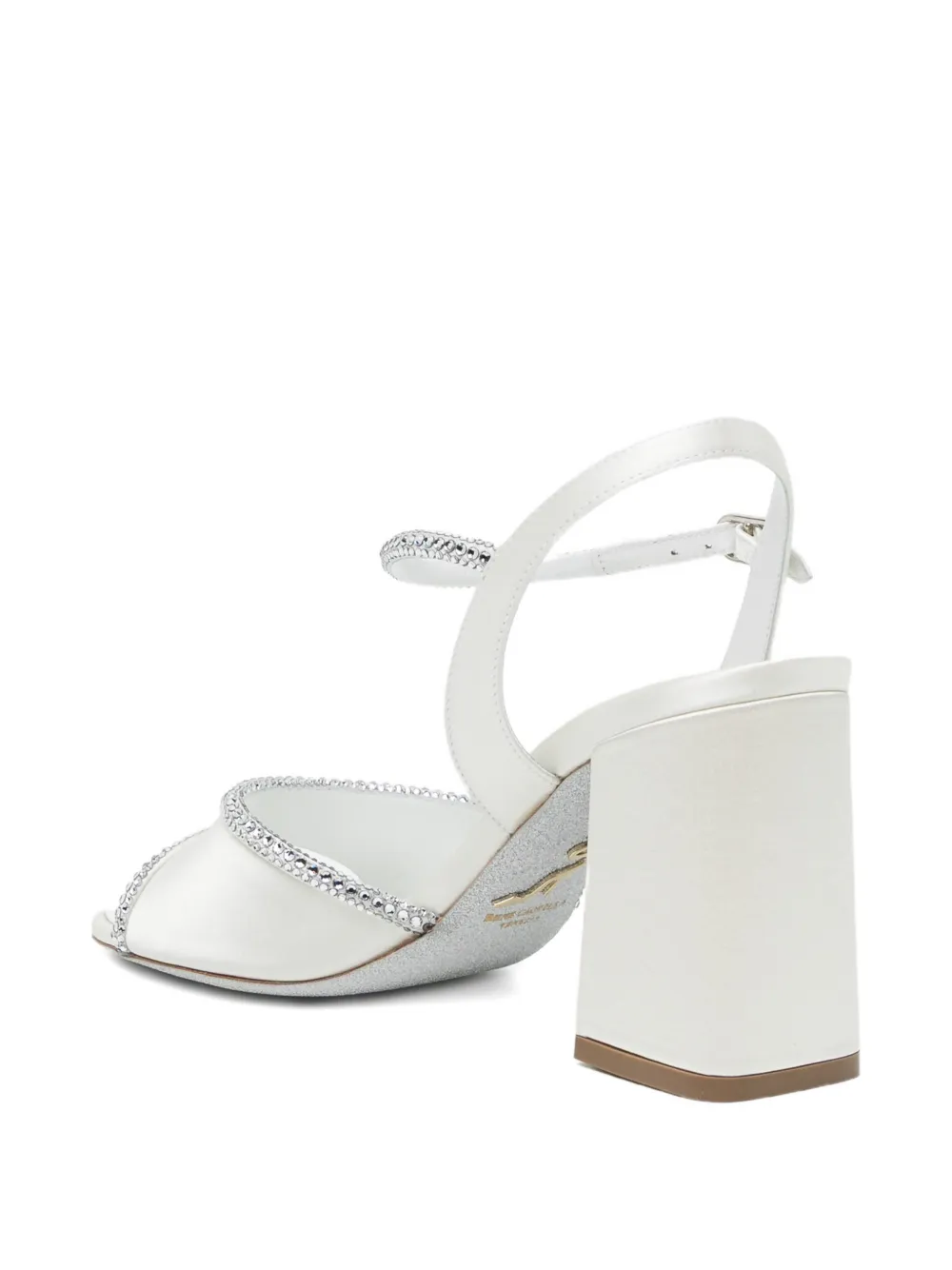 René Caovilla 50mm Margherita sandals Wit