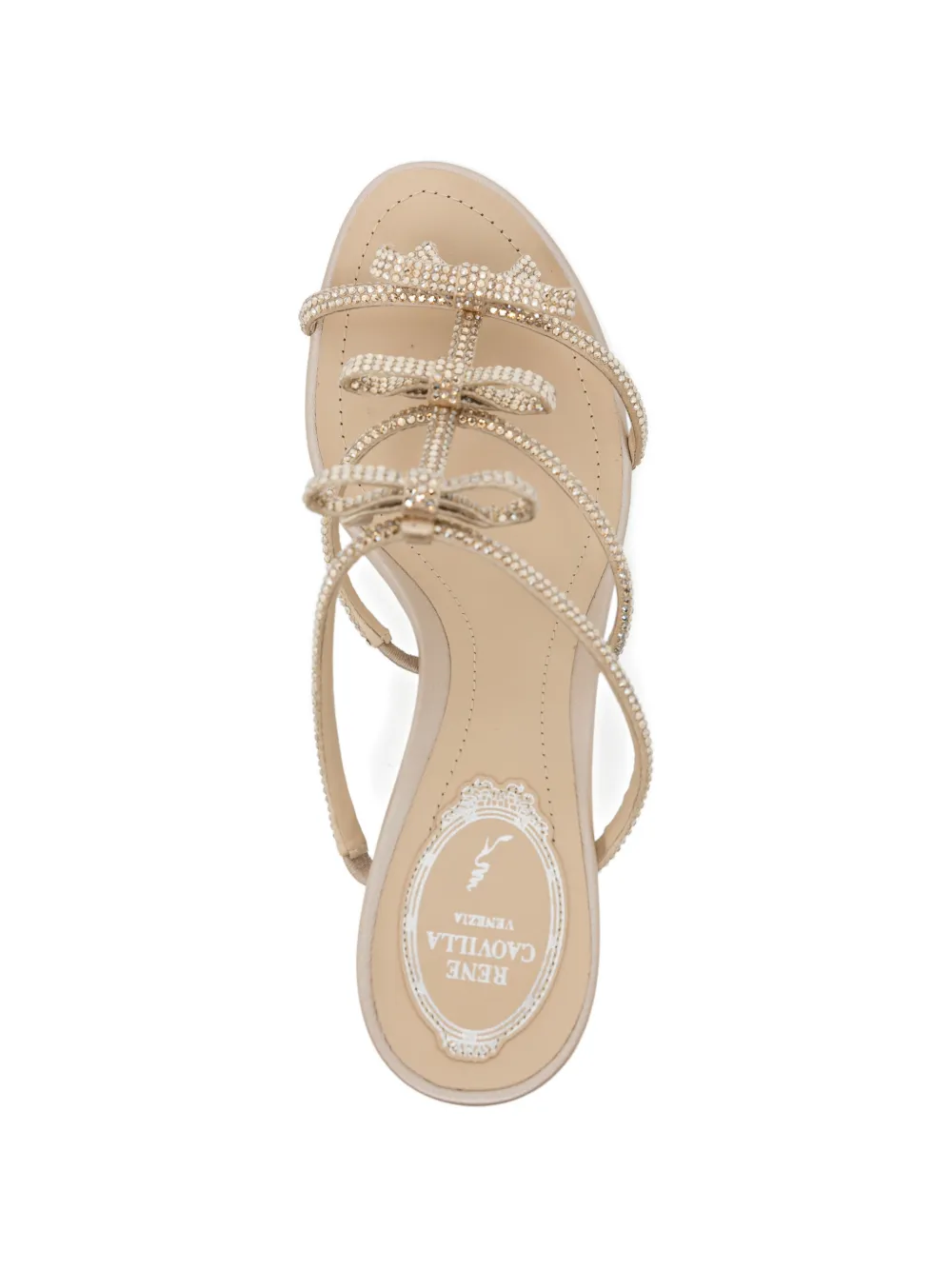 René Caovilla Cleo sandalen Beige