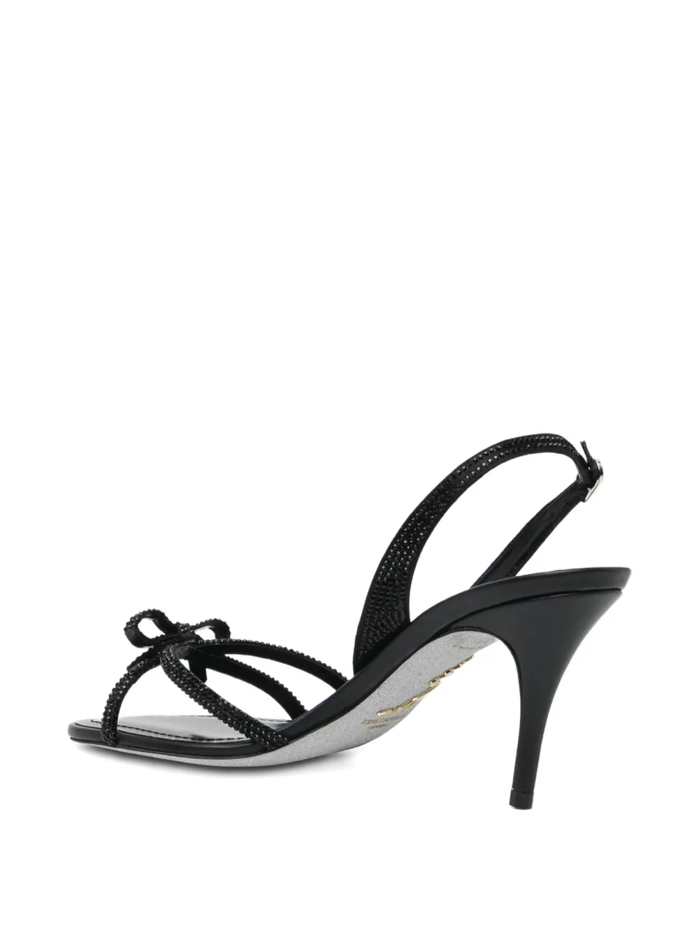 René Caovilla 80mm embellished sandals Zwart
