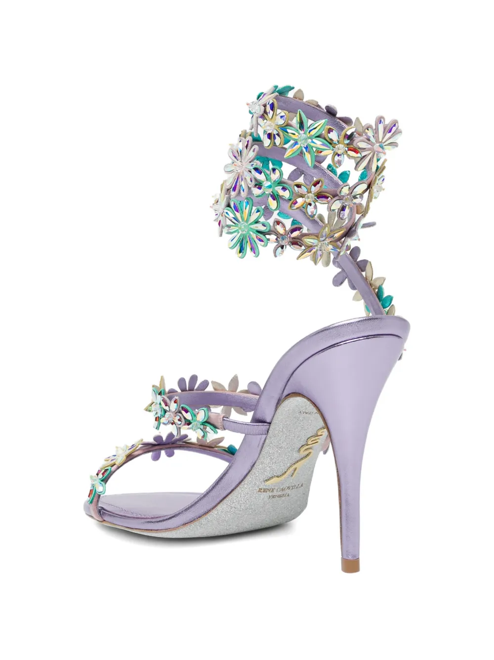René Caovilla 80mm Eva sandals Paars
