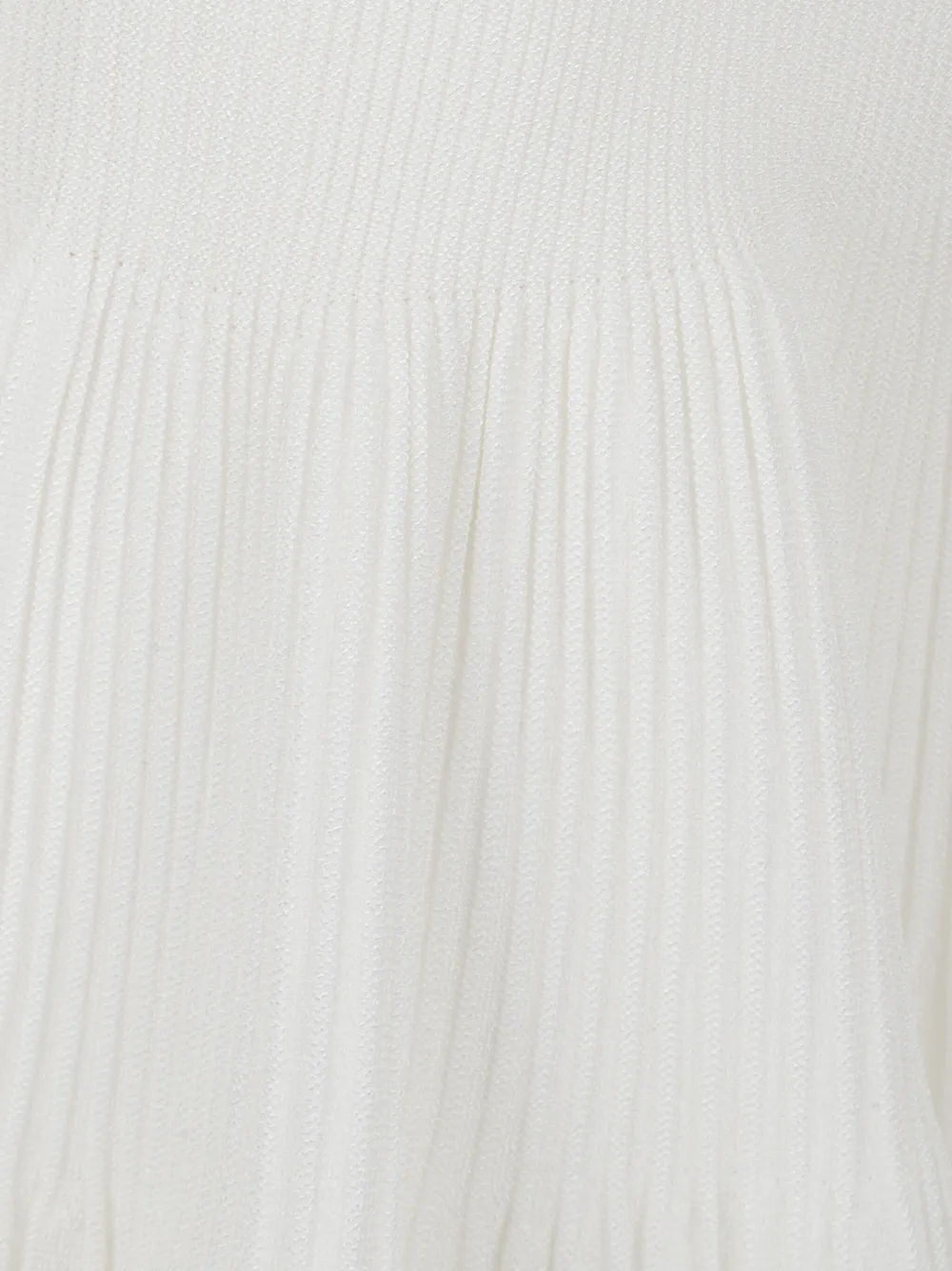 Balmain Geribbelde halterjurk Wit