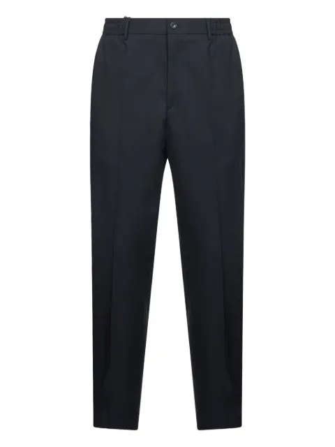 Tagliatore elasticated waistband pressed trousers