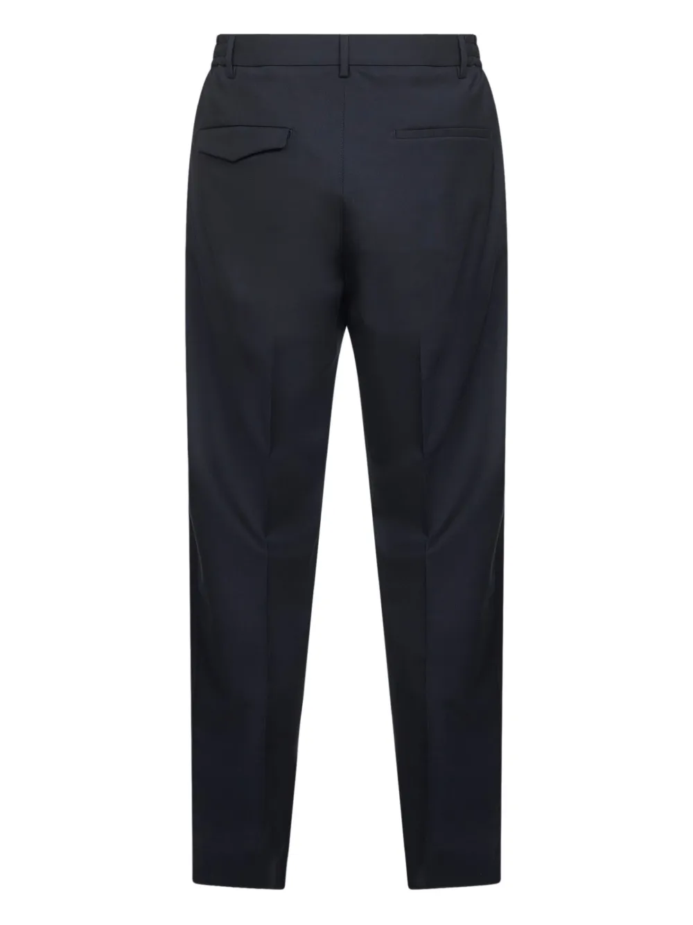 Tagliatore elasticated waistband pressed trousers - Blauw