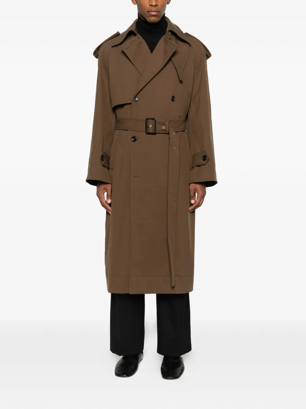 FEDERICO CINA belted double-breasted trench coat | Trench Coats & Raincoats | Image 2