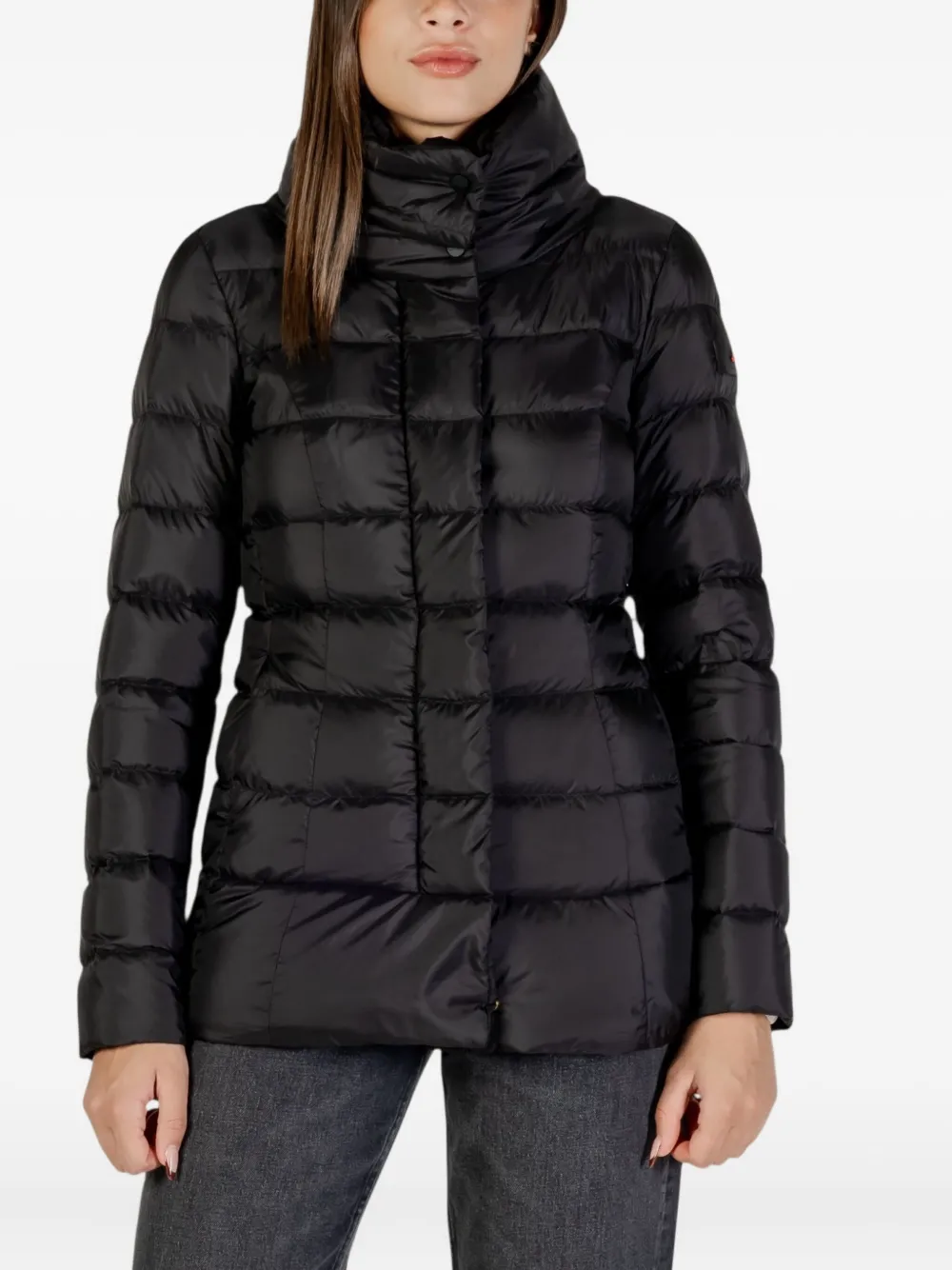 Peuterey Flagstaff Mqn 03 Funnel-neck Quilted Jacket In Black