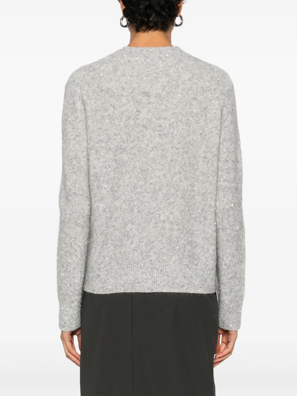 Ivory Paris Sequin-embellished Sweater In Multi