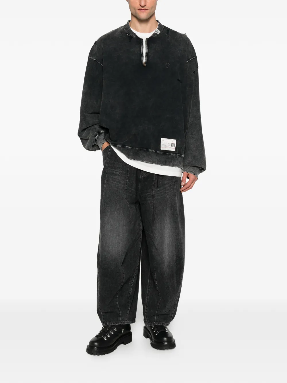 Maison MIHARA YASUHIRO pull à effet usé | Sweats | Image 2