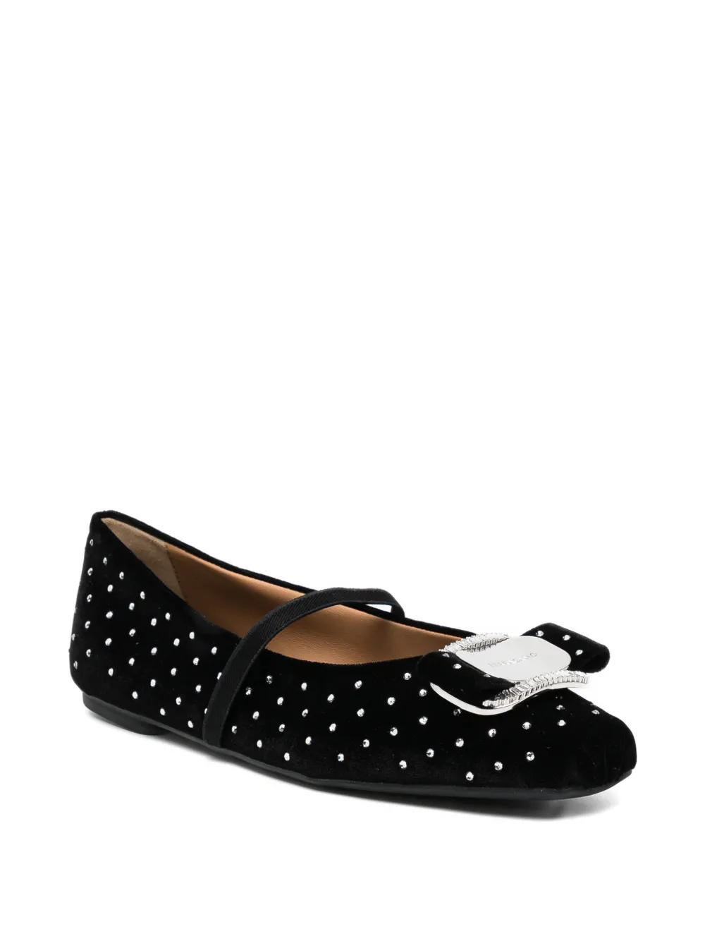 Ferragamo Vara ballerina's met gesp Zwart