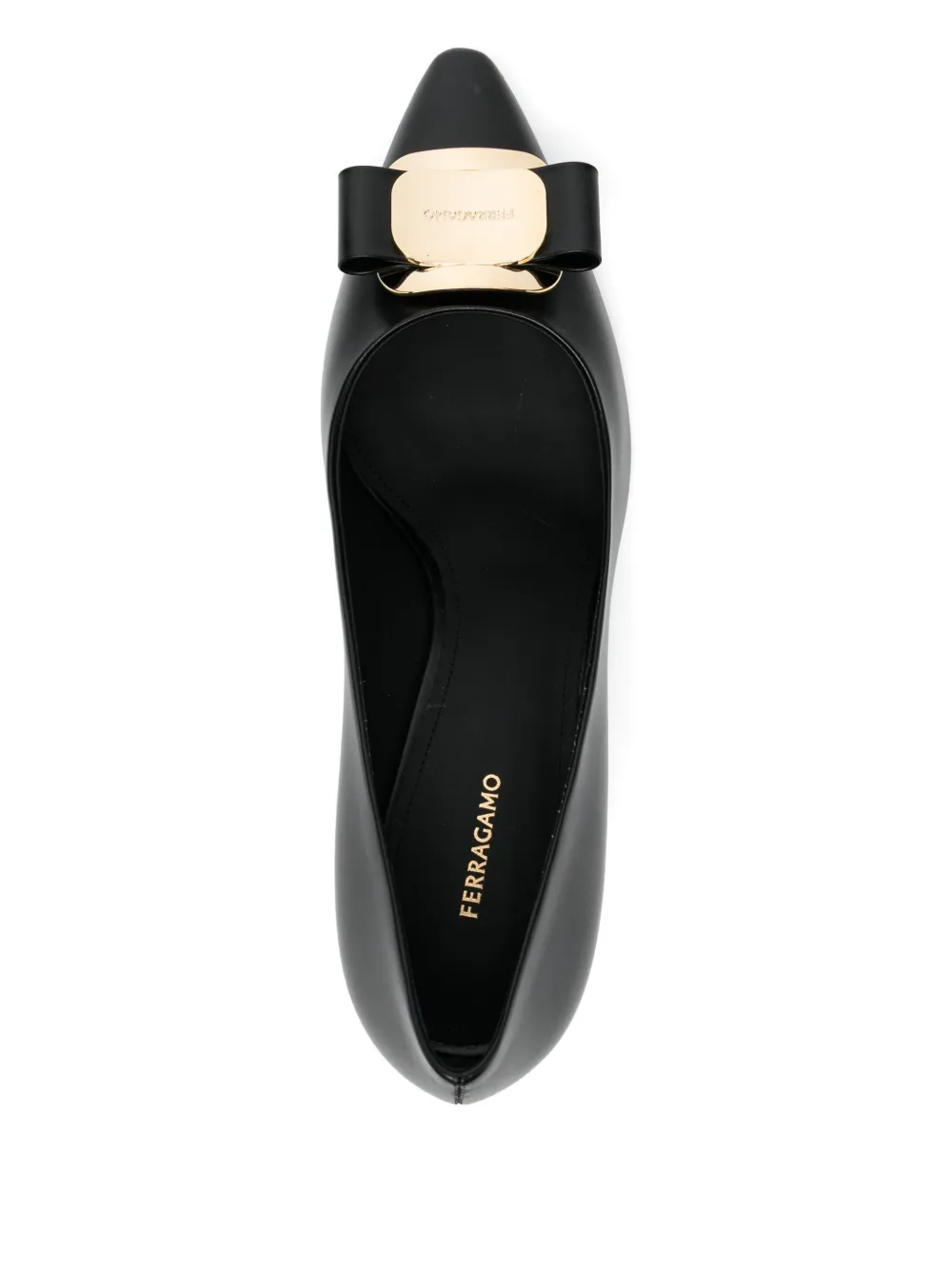 Ferragamo 80mm Vara bow pumps Zwart