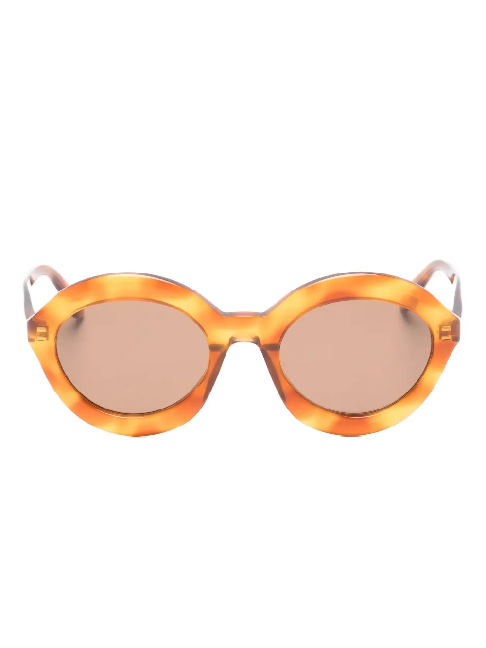 azzedine alaïa round-frame sunglasses | Brown | Image 1