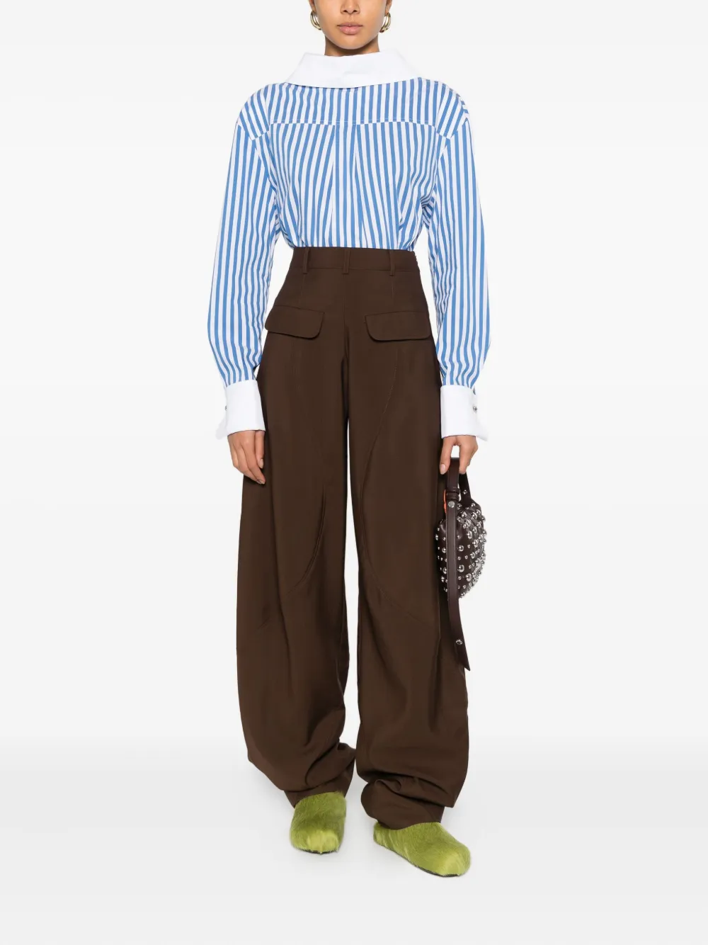 Zomer panelled pocket trousers - Bruin