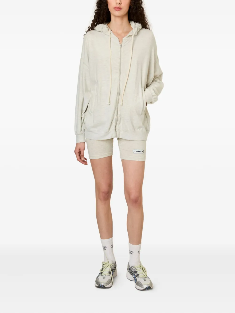 American Vintage Ypawood hoodie met rits - Beige