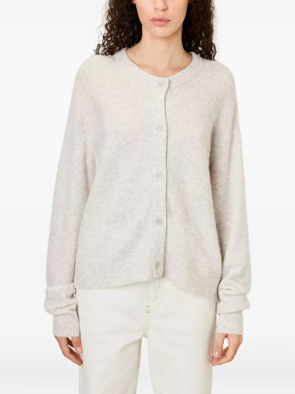 American Vintage Damsville Button Cardigan In Neutral