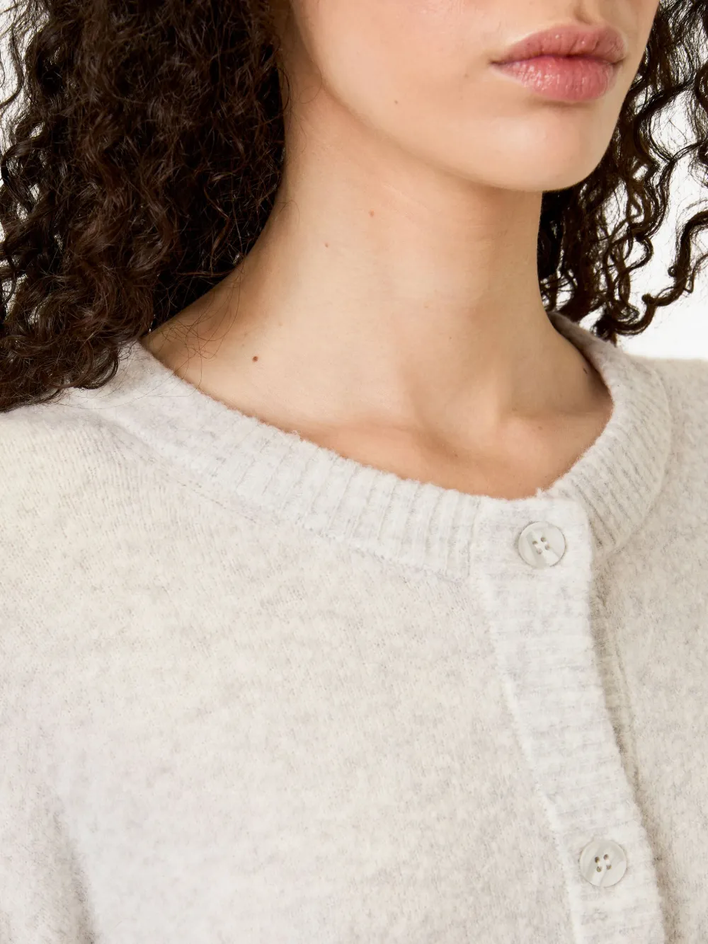 American Vintage Damsville Button Cardigan In Neutral