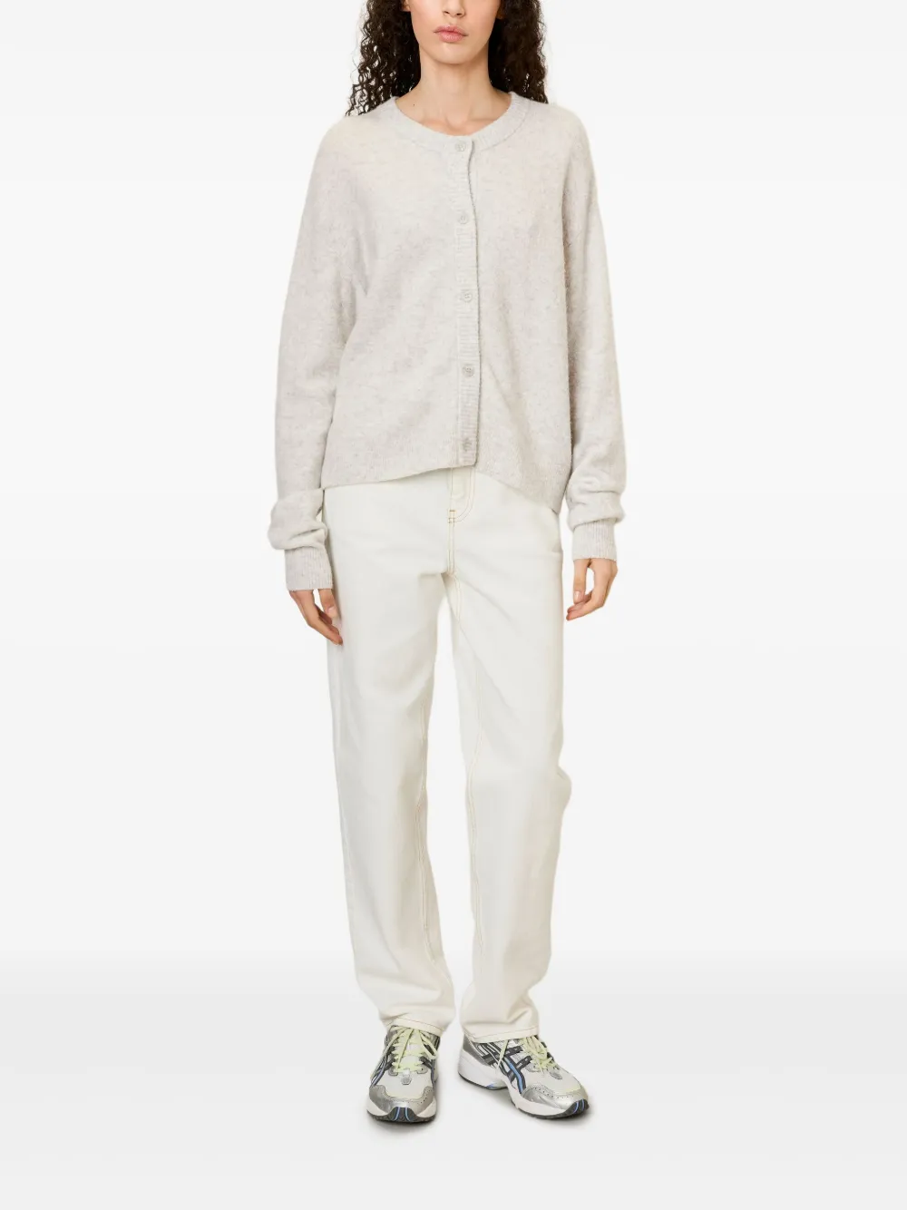 American Vintage Damsville Button Cardigan In Neutral