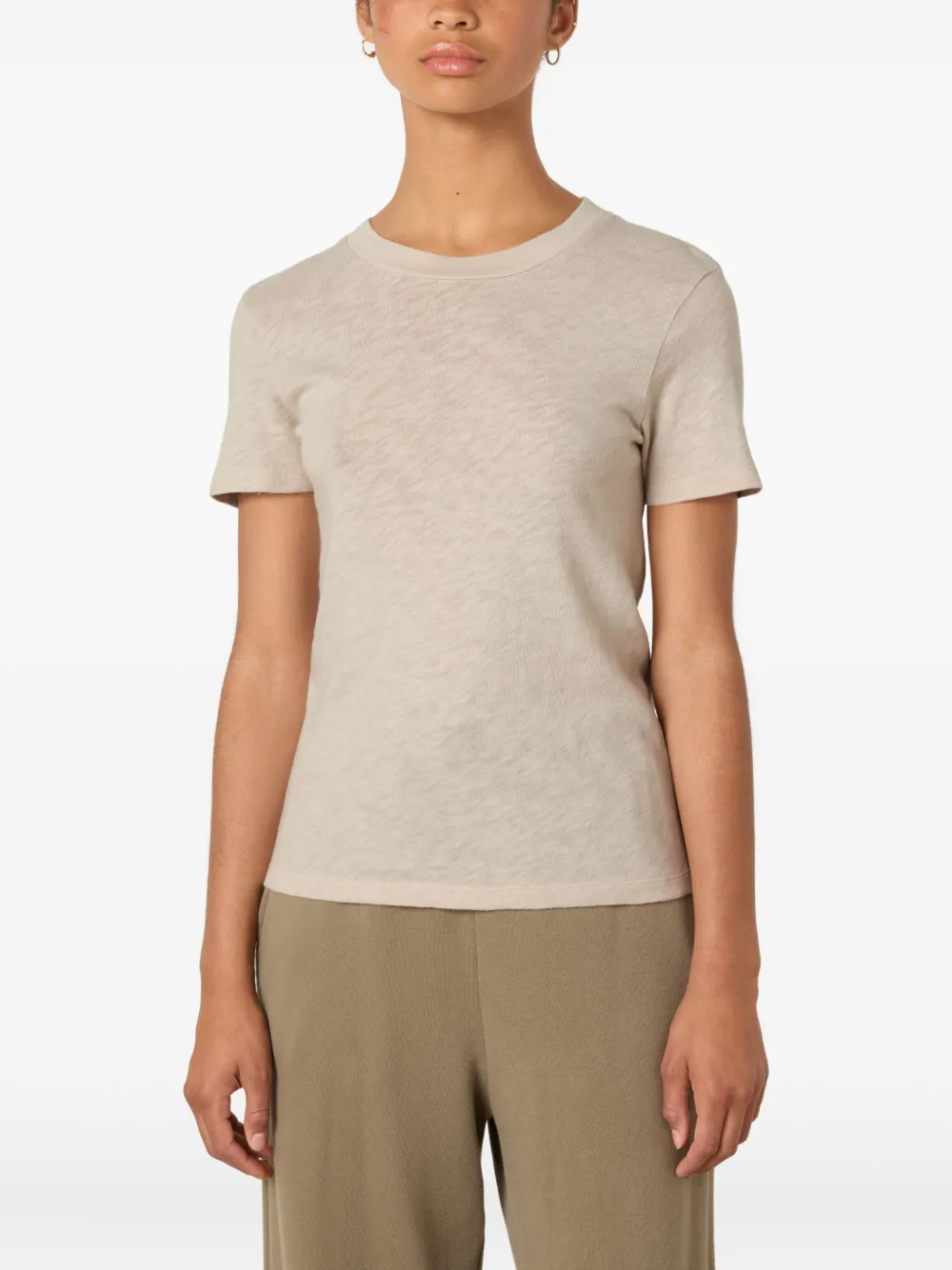 American Vintage Sonoma Textured T-shirt In Neutral