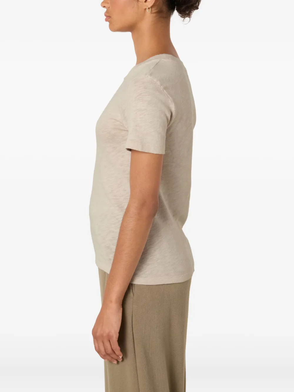 American Vintage Sonoma Textured T-shirt In Neutral