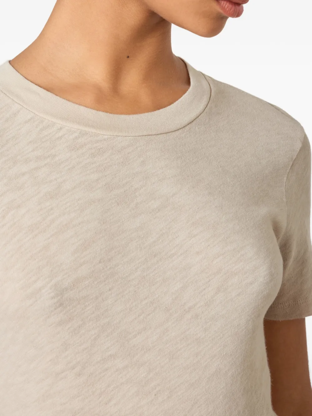 American Vintage Sonoma Textured T-shirt In Neutral