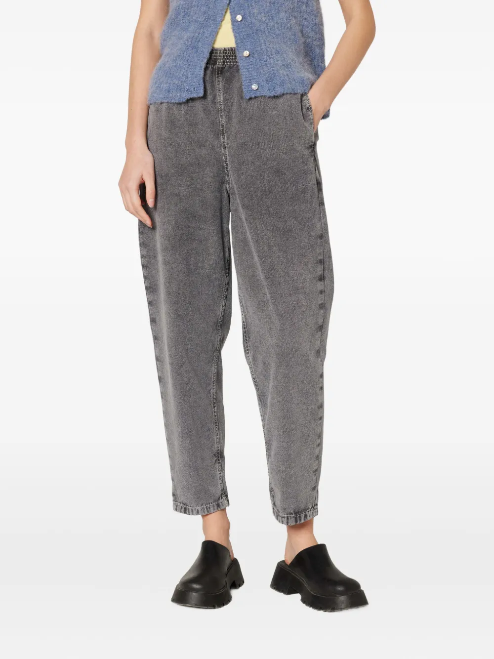 American Vintage Jazy broek met elastische taille Grijs