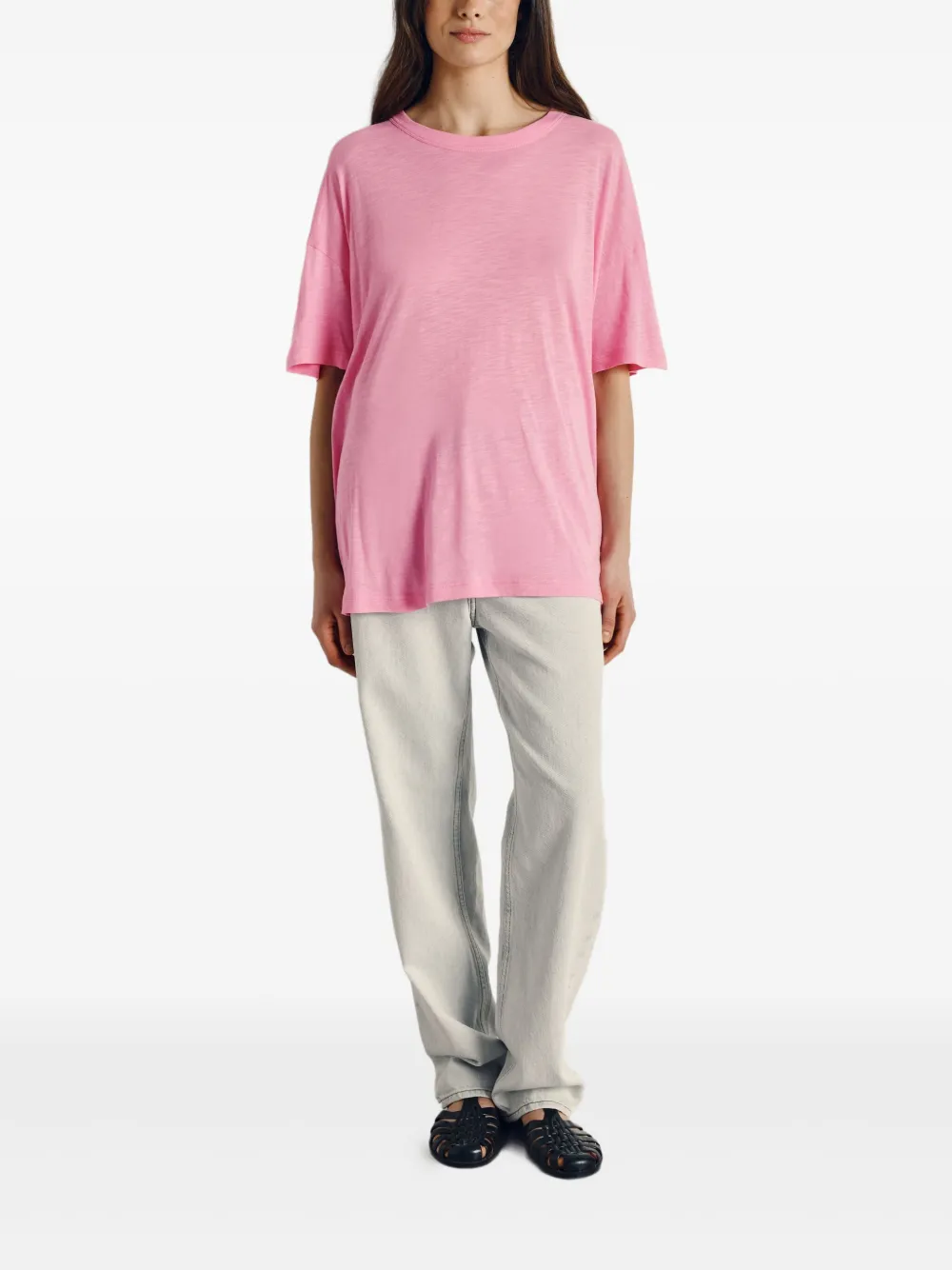 American Vintage Jacksonville T-shirt met korte mouwen Roze
