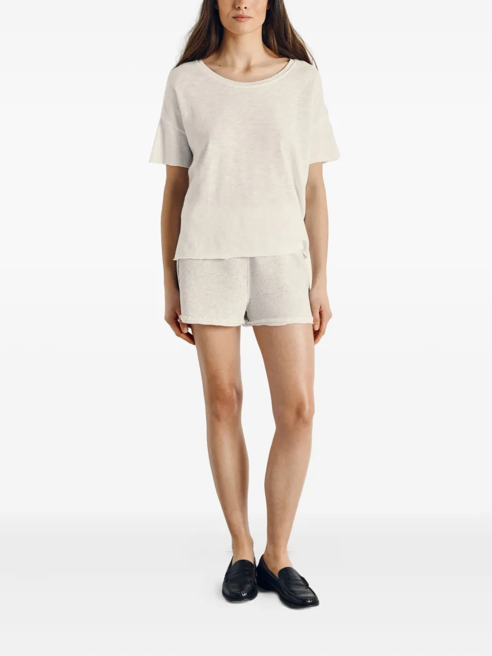 American Vintage Sonoma Boat Neck T-shirt In White