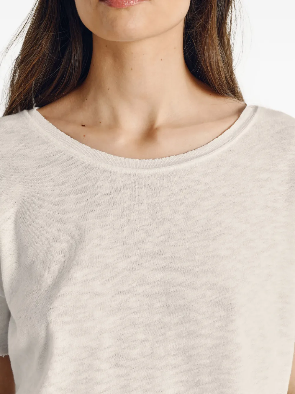 American Vintage Sonoma Boat Neck T-shirt In White