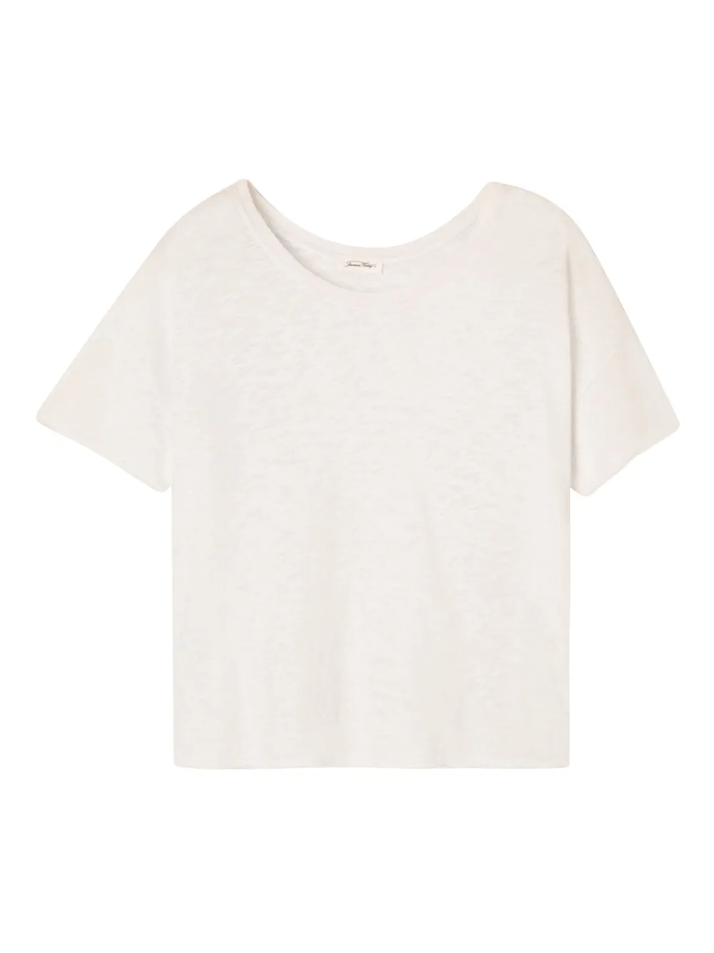 American Vintage Sonoma Boat Neck T-shirt In White