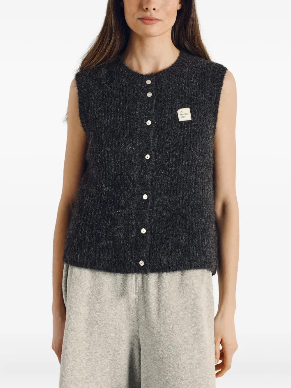 Sleeveless Button East Cardigan Vest