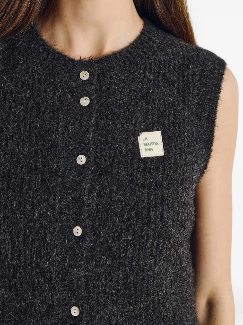 Sleeveless Button East Cardigan Vest