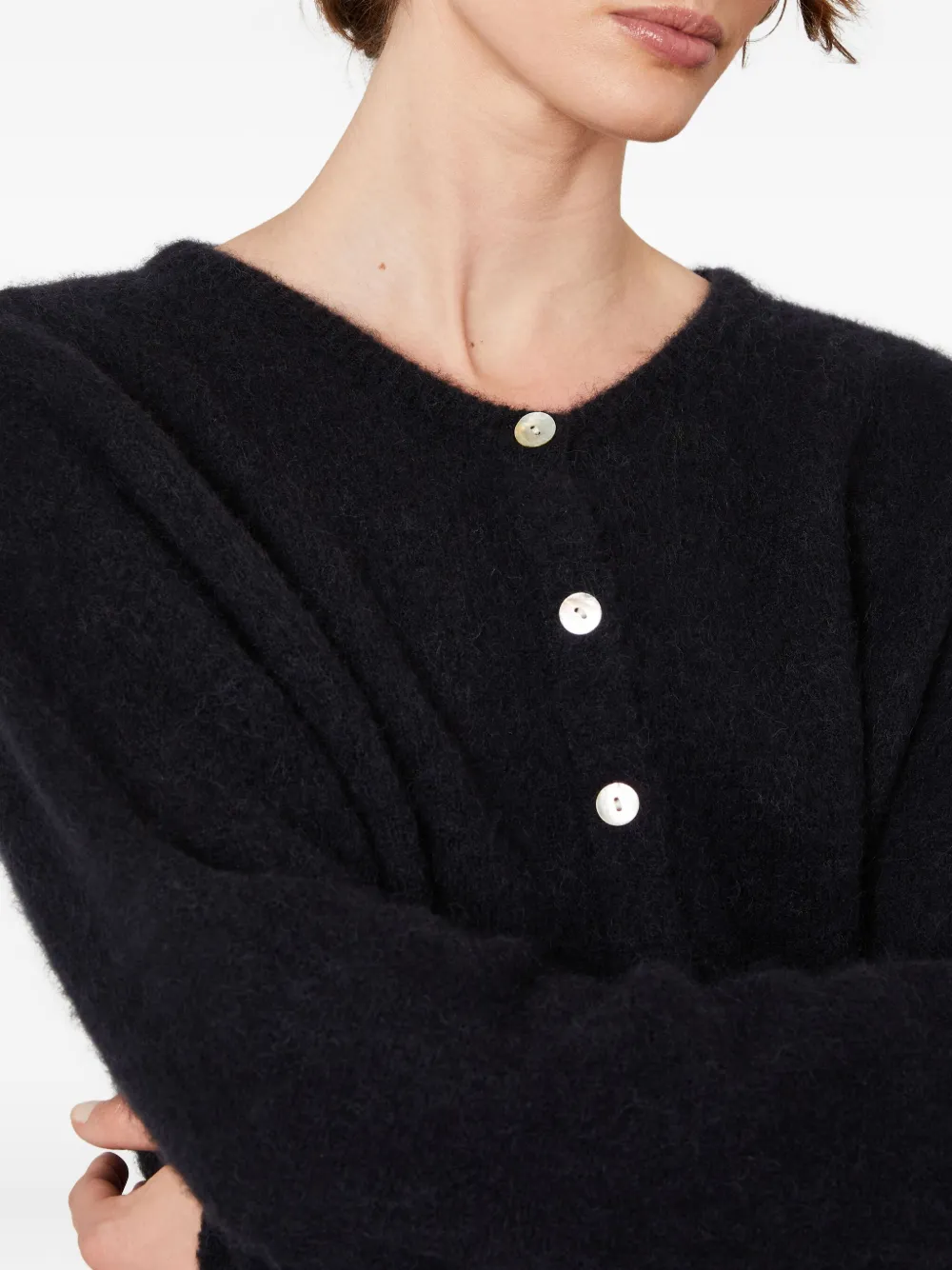 American Vintage Vitow vest met knopen Zwart