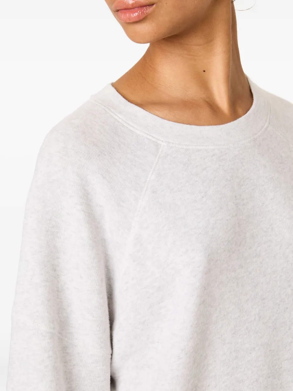 American Vintage Atubay sweater met raglan mouwen Grijs