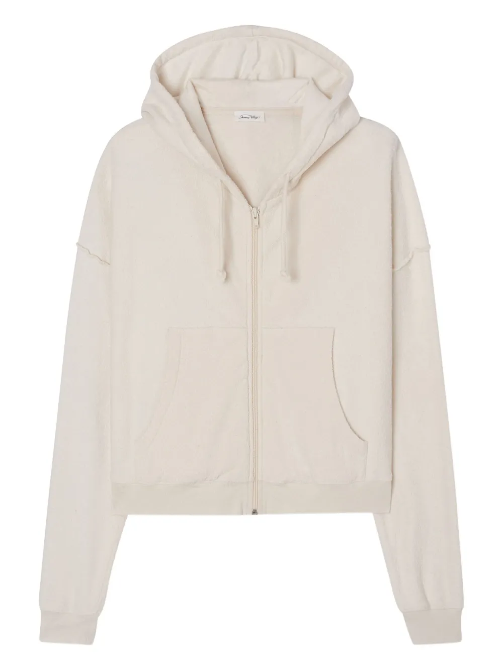 American Vintage Bobypark Zip-up Hoodie In Neutral