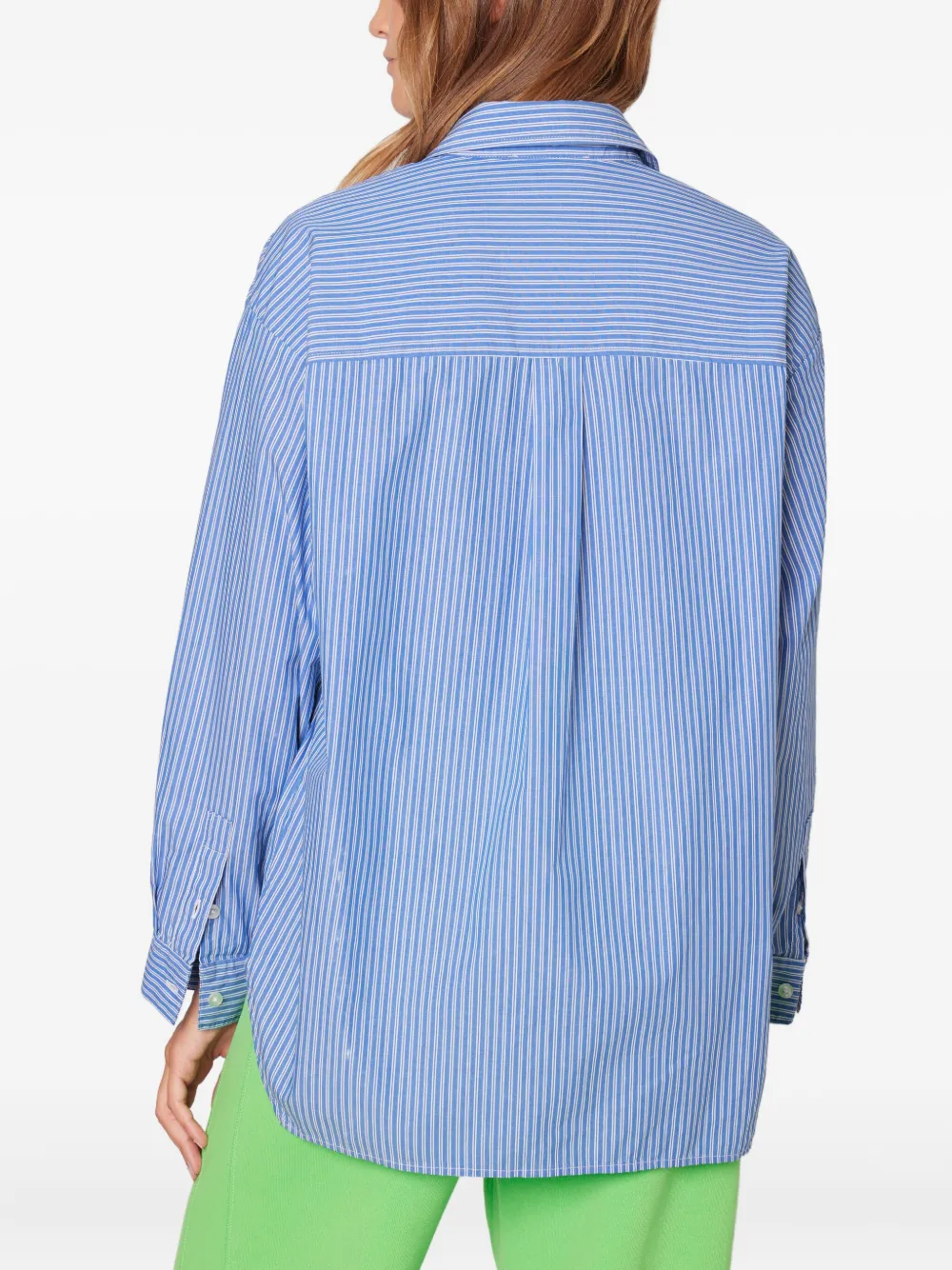 American Vintage Zatybay gestreepte blouse met knopen Blauw