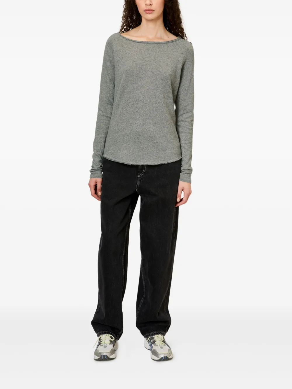 American Vintage Sonoma Boat-neck Raglan-sleeve T-shirt In Multi