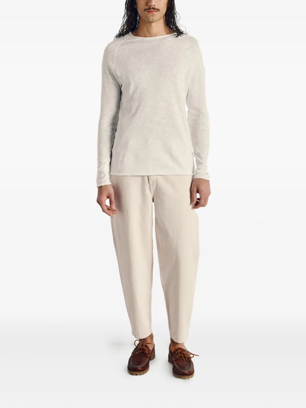 American Vintage Sonoma T-shirt met lange mouwen - Wit