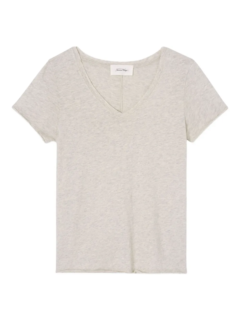 American Vintage Sonoma V-neck T-shirt In Gray