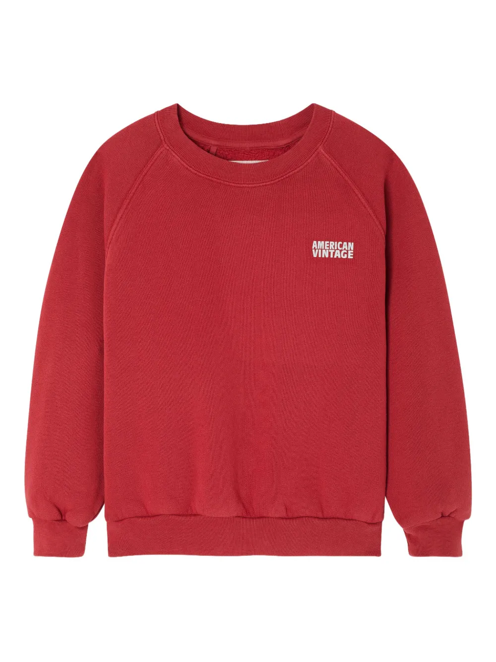 American Vintage raglan izubird sweatshirt - Rosso