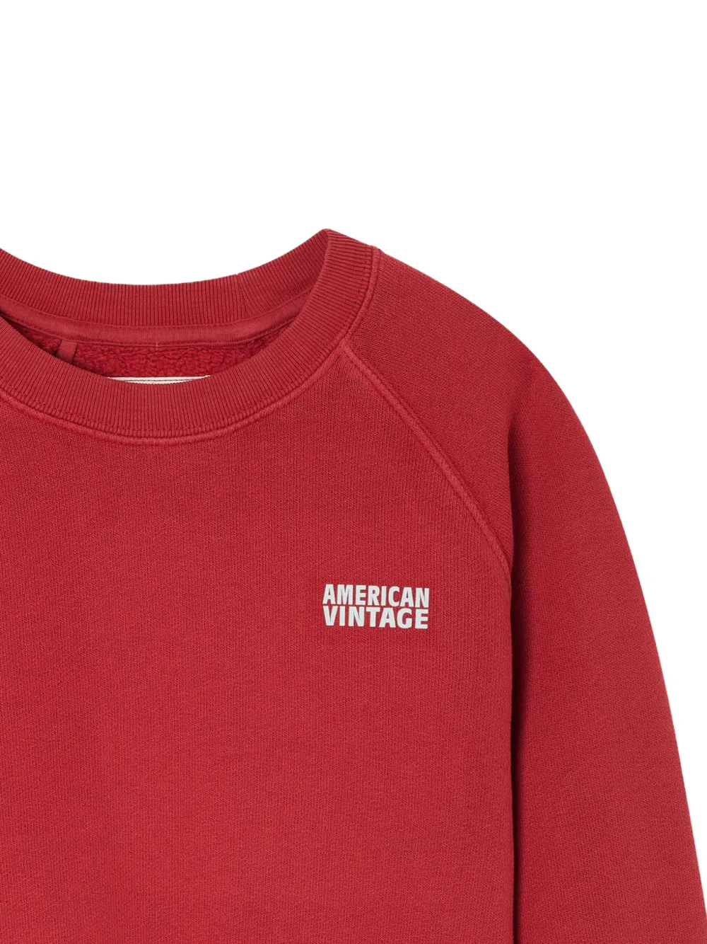 American Vintage Kids Raglan Izubird sweater Rood